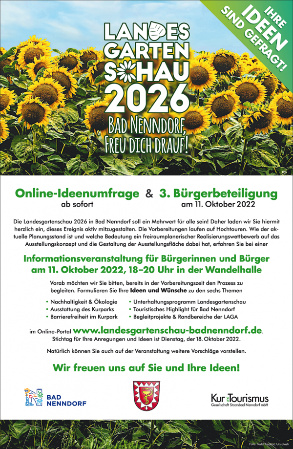 Bürgerbeteiligung & -information am 11. Oktober 2022